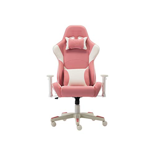 Gaming Chair Computer Chair Adjustable high Back Office Chair, Gaming Chair Computer Chair Gaming Chair Office Chair Home Reclining Pink-PinkMengRabbit