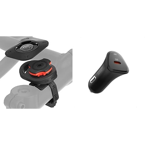 Spigen Gearlock Aerodinamik Gövde Dizayn Motosiklet/Bisiklet için Telefon Tutucu (Tüm Cihazlarla Uyumlu) MS100-000MP25057 Spigen 30W USB-C Araç içi Hızlı Şarj Aleti
