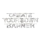 Premium Silver Foil Create-Your-Own Letter Banner Kit - 4.5