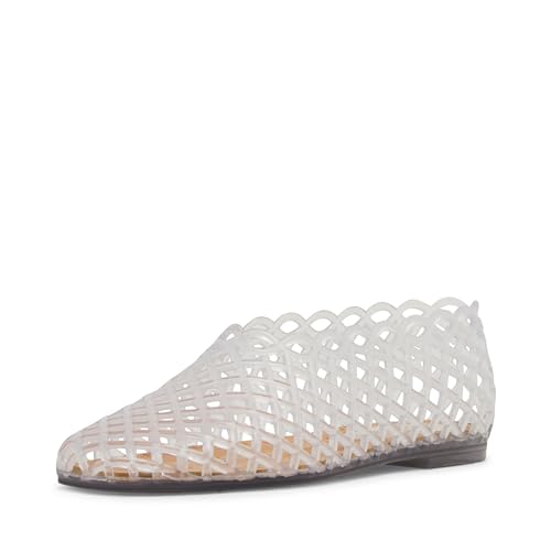 Steve Madden Girls Grovee Jelly Flat Clear 2