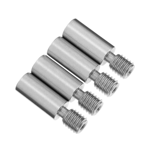 OKUMEYR 3d Printer Accessories 4pcs Stainless Steel Heat Break Heatbreak Throat Super Smooth