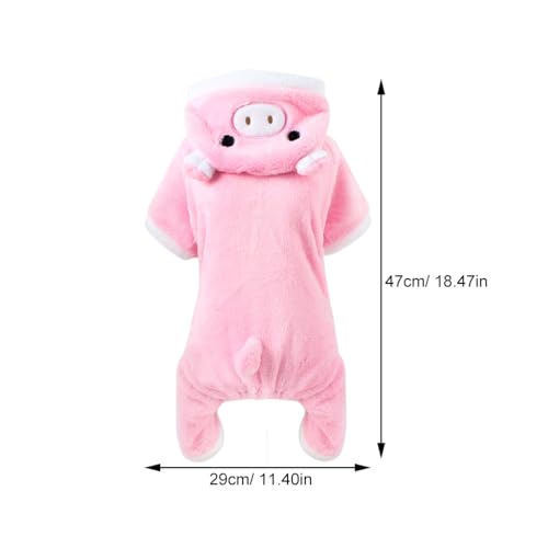 Disfraz pequeño de cerdo para perro, talla M miniatura 3