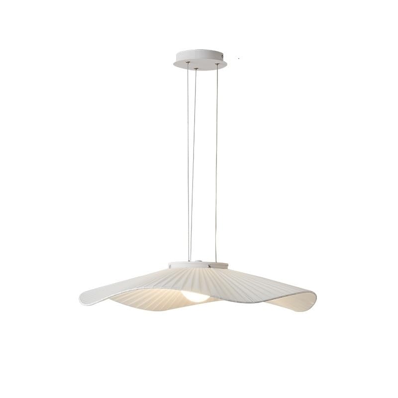 Lustre suspension LED moderne en tissu nordique dimmable 43cm blanc froid
