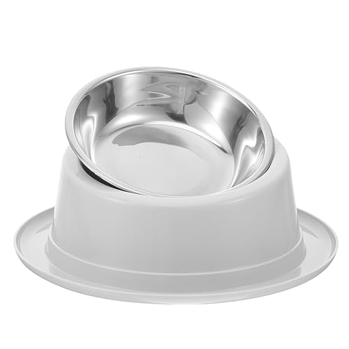 BCOATH Slip Stainless Steel Pet Feeding Bowl for Dogs and Cats Durable and Easy to Pet Food Water Feeder Non Tipping Design for Stability