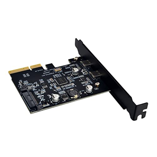 Carte PCIe USB3.1 avec puce Asm3142 et double sortie Type-C arrière