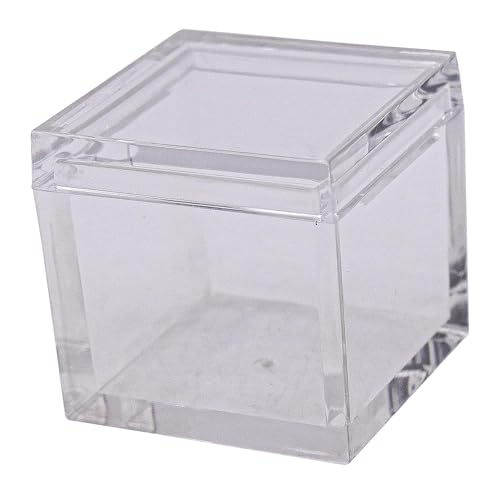 Image of 25pcs Acrylic Box Trays for 1 inch 25.4mm Element Cubes Clear Case Periodic Table Bracket for Elements Collections Science Education Displays