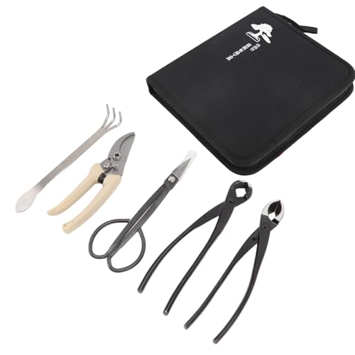 Bonsai Tool Set Kit Carbon Steel Sissors Rake Cutter Ploining Shizs Alliers Herramientas de jardín para cuidado de la planta de jardinería