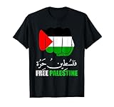 Stand with PALESTINE T-Shirt, Free Palestine Arabe Supporter Palestine Palestine et Gaza Jérusalem avec drapeau Palestine Cadeau pour soutenir la Palestine