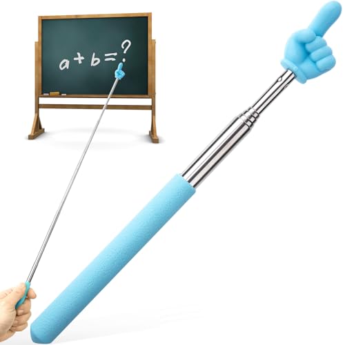 Pndeyo Ponteiros retráteis para professores, mini bastão portátil de ponteiro, lindo bastão de dedo