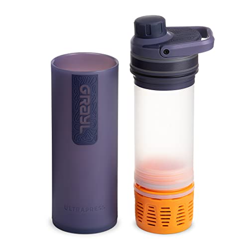Foto von GRAYL UltraPress Wasserfilter & Filterflasche für Wandern, Rucksackreisen und Reisen (Mitternachtsgranit)