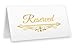 Reserved Table Sign Gold Foil 20 Pack Hot Stamping Wedding Party Collection (Gold Reserved 4)