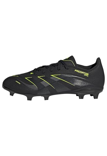 Adidas Unisex-Kids League Predator Firm Ground/Multi Ground, Black/Carbon/Lucid Lemon, 5