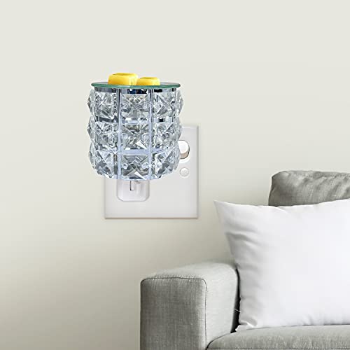 Mepllivs Warmers Pluggable Fragrance Warmer- Decorative Plug-In For Warming Scented Candle (Silver) #TOP4