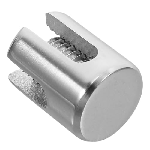 POPETPOP Abrazadera De Cuerda De Acero Inoxidable Hebilla De Alambre De Metal Abrazaderas De Cable Hebilla De Conexión Clips De Alambre De Metal Clip De Cuerda De Alambre Hebilla De