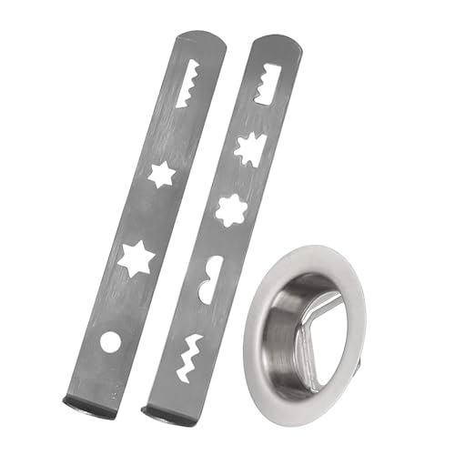 XUZHID Cookie Attachment?Practical Meat Grinder Part Stainless Steel Nozzle Biscuit Accessories Metal Texture Suitable for Various Mixers Use