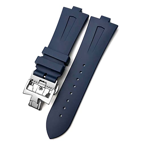 Bracelet de montre en silicone 25mm ZUC remplacer sangle usée caoutchouc 8mm