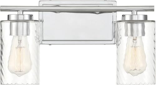 Meridian M80037CH Vanity, 2-Light 120 Total Watts, Chrome