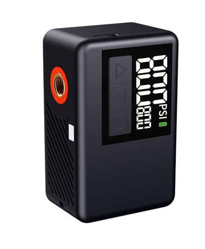 Image of BL-01 Mini Cordless Tire Inflator, 120 PSI USB-C Rechargeable Brushless Air Pump with Digital Pressure Gauge and Auto Shut-Off for Bikes, Cars and Balls