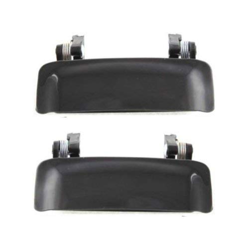 Evan-Fischer Exterior Door Handles for EXPLORER 98-03/EXPLORER SPORT TRAC 01-05 Set of 2 Plastic Smooth Black