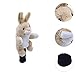 Soft Plush Animal Golf Club Driver Headcover Sleeve, Cartoon Cute Scratch Resistant Golf Shaft Protector, Wood Headcover, Rabbit