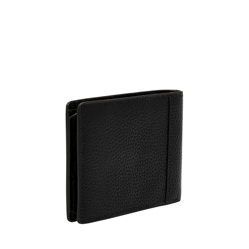 Image of Fossil Men's Wallet, Huntington Leather Bifold Flip ID Wallet for Men, Medium Black