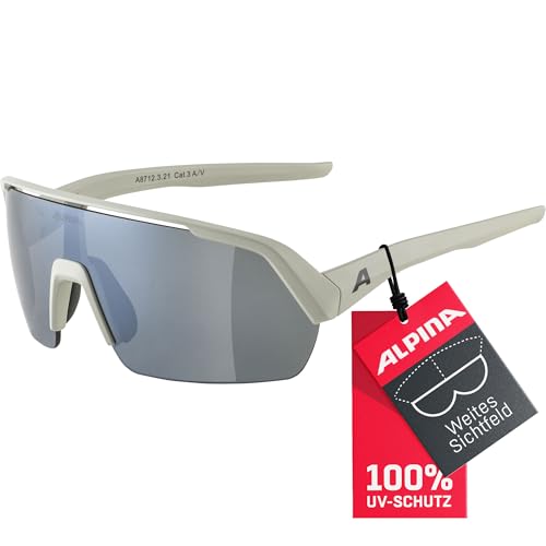 ALPINA Turbo HR– Sportbrille für Damen & Herren, Kontrastverstärkende Scheibe, Leicht und bruchfest, für Radsport, Laufen oder Outdoor-Aktivitäten Grau (cool-grey matt) ALPINA Turbo HR– Sportbrille für Damen & Herren, Kontrastverstärkende Scheibe, Leicht und bruchfest, für Radsport, Laufen oder Outdoor-Aktivitäten Grau (cool-grey matt)