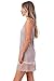 Solid Knit lace Full Slip Dress top Tunic Extender with Adjustable Straps (Mocha, Large)