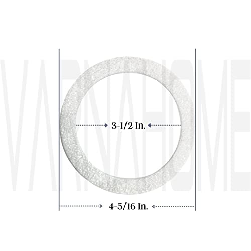Varnahome O-Ring Strainer Gasket Set, 2 Epe O-Ring Gasket, 1 Rubber Seal Ring And 1 Paper Washer Fits For 3-1/2 Inch Varnahome Kitchen Sink Drain #TOP1