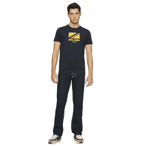 Image of Pepe Jeans Men T-Shirt|Cotton|Slim Fit