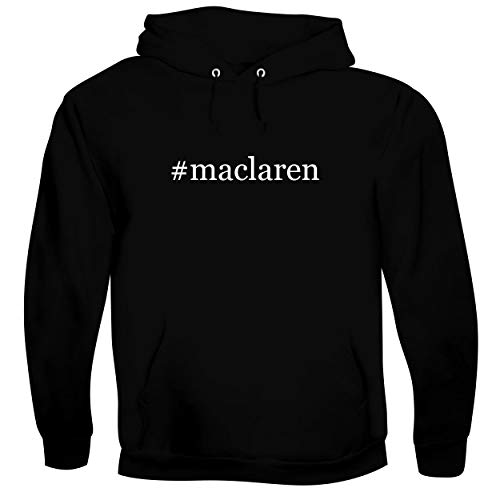 #maclaren - Men's Hashtag Soft & Comfortable Hoodie Sweatshirt, Black, Small