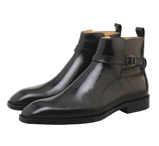 Modesh Rigal Premium Black Leather Jodhpur Boots for Men - Zipper Closure, Patina Finish, Casual Chelsea Boot Style (Black, UK Footwear Size System, Adult, Men, Numeric, Medium, 7) (B0DDG9V16K) Amazon Price History, Amazon Price Tracker