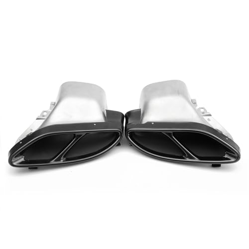 Tubo de escape para Mercedes W205 en acero cromado negro de alta resistencia