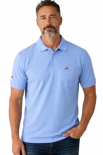 Image of Men Regular fit Polo Neck Front Pocket ||Pocket Embroidery Casual Wear T-Shirt||Half Sleeve Side on Sleeve Embroidery|| Button Closer t Shirt for Men