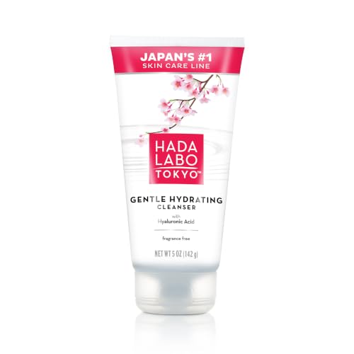 Hada Labo Tokyo Gentle Hydrating Foaming Facial Cleanser, Fragrance-Free Sensitive Skin Face Wash...