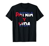 Patria y Vida Cuba Flag Cool Havana Latin Salsa T-Shirt
