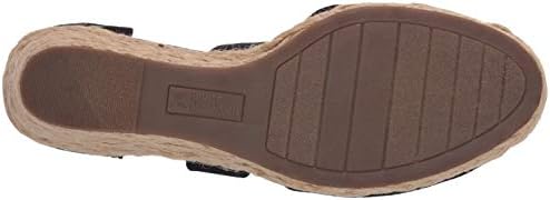 WHITE MOUNTAIN Shoes HUDLIN Women's Sandal, BLACK/LINEN/FAB, 7 M | Image 3