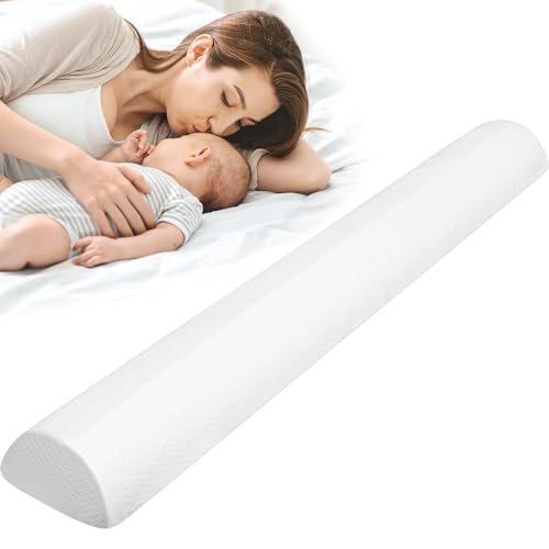 RAYNEAY Bed Bumper for Toddlers 50 inches Non-Slip Kid Bed Safety Foam Guard with Machine-Washable Cover