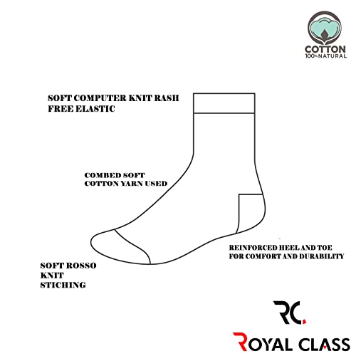 RC. ROYAL CLASS Women's Ankle Length Cotton Beige Skin Color Thumb Socks(Pack of 3)(Free size)