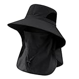 Photo Gallery wmfasbag cappello da pesca all aperto cappello da pescatore con patta sul collo maschera staccabile cappello da pesca da caccia con protezione for il collo tesa larga for l estate (nero) Photo Gallery wmfasbag cappello da pesca all aperto cappello da pescatore con patta sul collo maschera staccabile cappello da pesca da caccia con protezione for il collo tesa larga for l estate (nero)