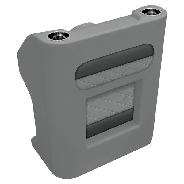 Wise Deluxe DLX1168 Pontoon Boat Steering Console Marine-Grade Vinyl Built-In Cup Holders Removable Panel for Wiring Access Roto-Molded Construction (Marble/Reef Stone)