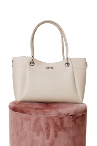 Bolsa feminina tiracolo média Retta (Marfim)