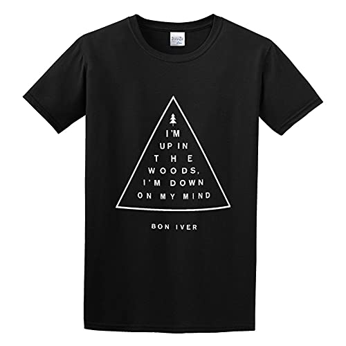 Bon Iver Gifts Redbubble - Camiseta de manga corta unisex, 100% algodón, color negro, Negro , L