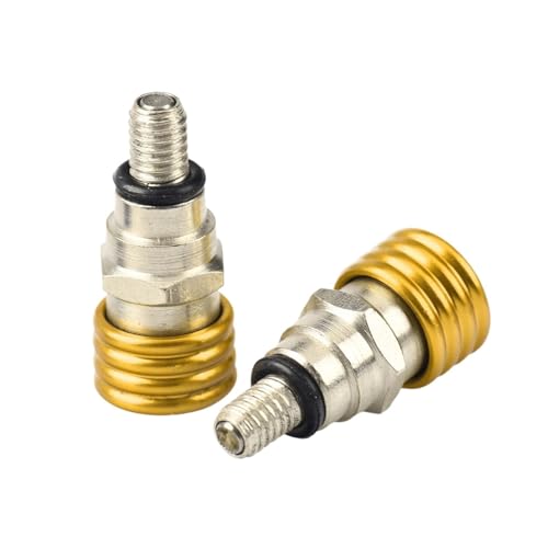 Válvula de purga de aire de horquilla M5 de aluminio anodizado oro