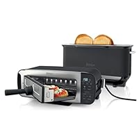 Ninja Foodi 3-in-1 Toaster, Grill & Panini Press with Flip Design, 7 Cooking Functions, 7 Toast Shades, Includes Panini Press, Bake Tray and Crumb Tray, Black ST200UK