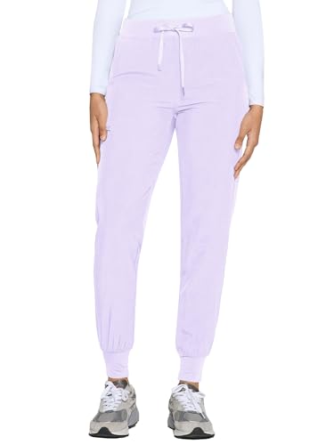Image of COZYFIT Womens Scrub Pants - Soft Stretch Yoga Style with 5 Pockets, Slim Fit Jogger Scrubs Pants for Women