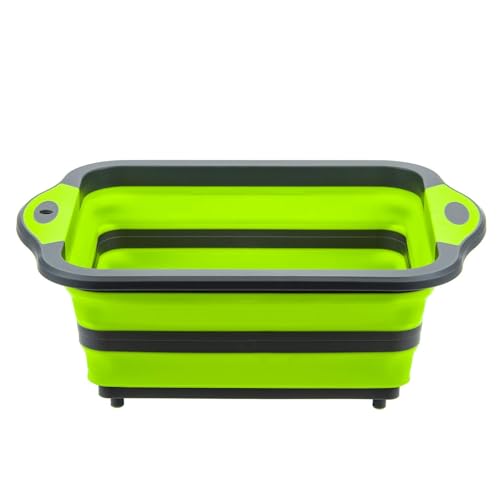 Tabla de cortar plegable multiusos plástico silicona verde miniatura 6