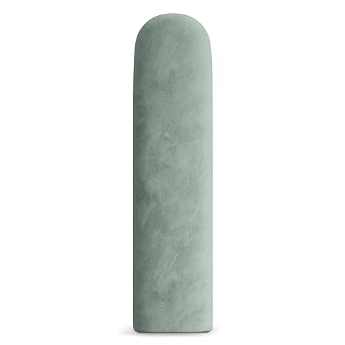 Muralo Pannelli Imbottiti per Pareti Ovali 20 x 80 cm - Cuscino da Parete Trapuntato, Effetto 3D, Decorazione Moderna per Camera e Soggiorno - Menta