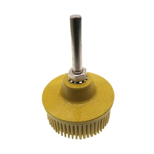 Generic 2 inch Bristle Disc, Abrasives Coating Removal Disc, Metal Finishing, Multifunctional Wear Resistant Rubber Abrasives Brush , Yellow