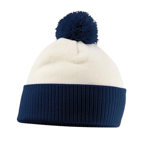 Beechfield B451.OWH-Fna Snowstar Unisex -Mütze Beanie Zweifarbig, Schwarz, Einheitsgröße