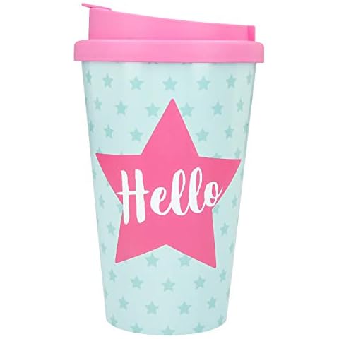 Depesche 2180.022 to-Go - Taza térmica de plástico con texto en alemán (350 ml), multicolor Cover